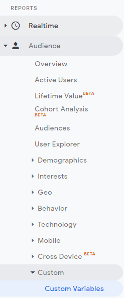 Custom Variables in Google Analytics