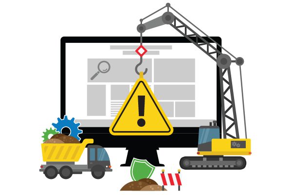Construction zone during replatforming of a website