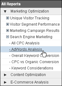 New Google Analytics AdWords Analysis Report