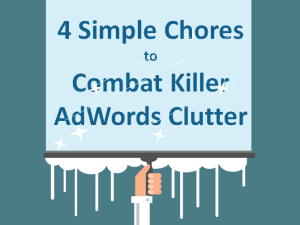 killer adwords clutter