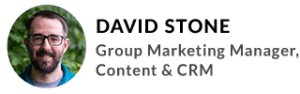 David Stone Content Marketing Manager Author
