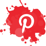 paint splattered pinterest logo