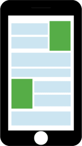 cell phone displaying image attributes