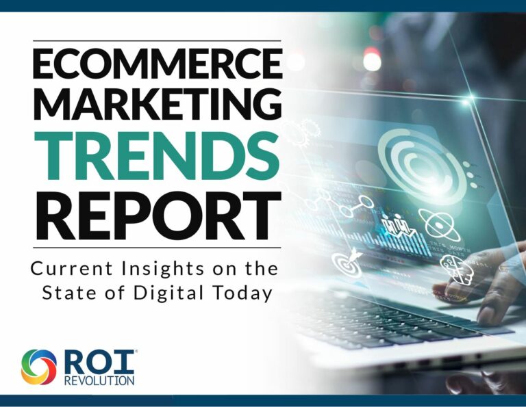 Ecommerce Marketing Trends Report cover.