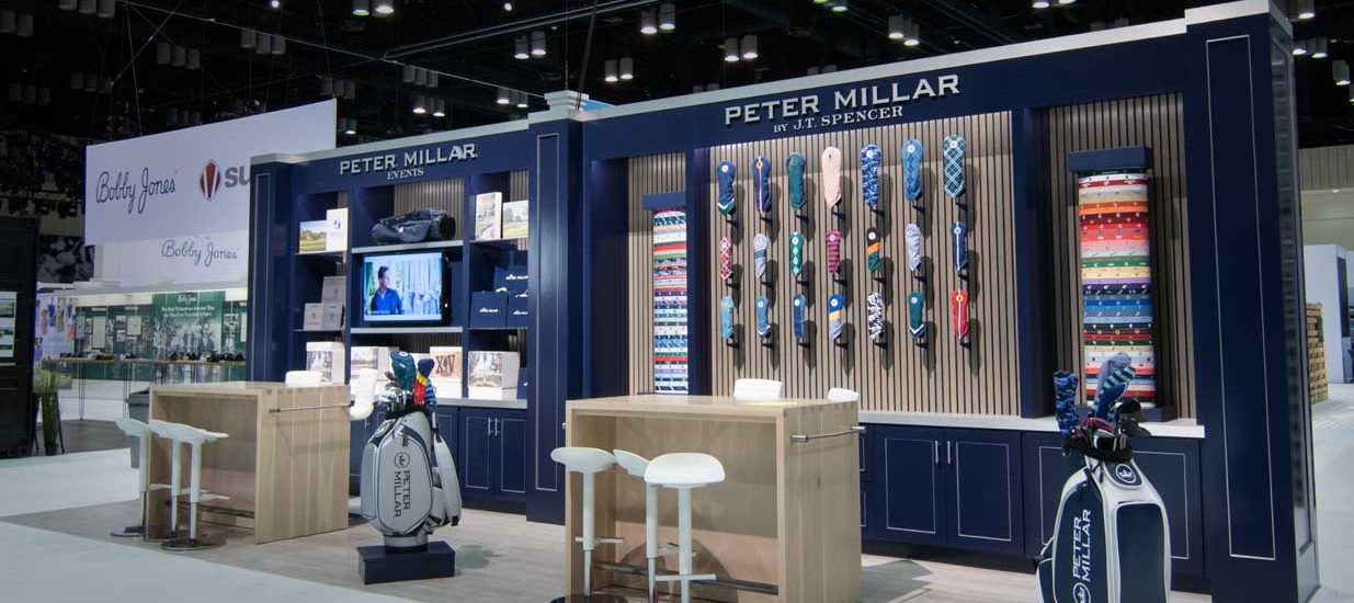 Peter Millar tradeshow booth