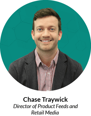 Headshot of Chase Traywick, Director of Product Feeds and Retail Media