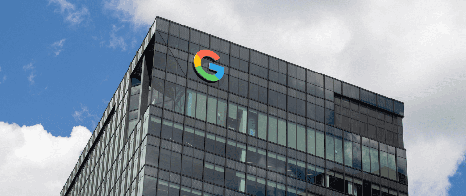 Exterior view of Google's office building
