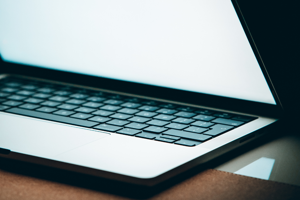 close up photo of laptop keyboard and screen