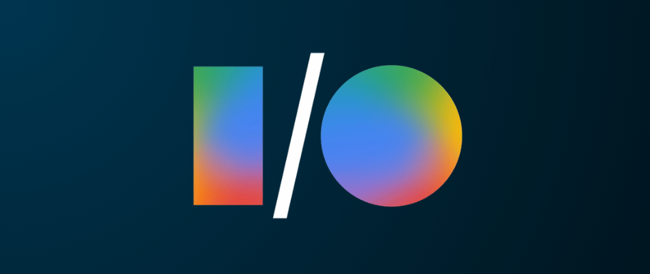Google I/O 2026 logo on navy blue background